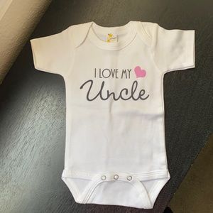 “I love my uncle” onesie